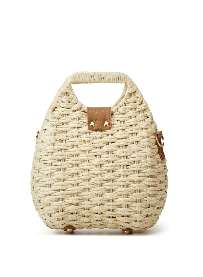 Caistre Women Straw Shoulder Handbag Natural Summer Beach Tote Bag Soft Bell Purse Straw Hobo Crossbody Bag 2026 - Image 3