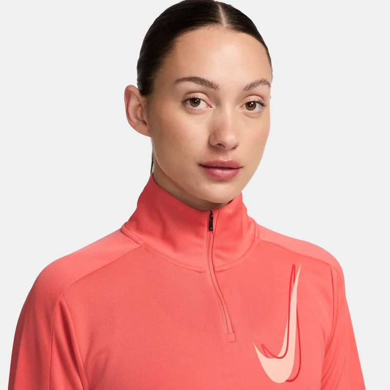 Nike Women's Swoosh Dri-FIT 1/2-Zip Mid Layer Running Top