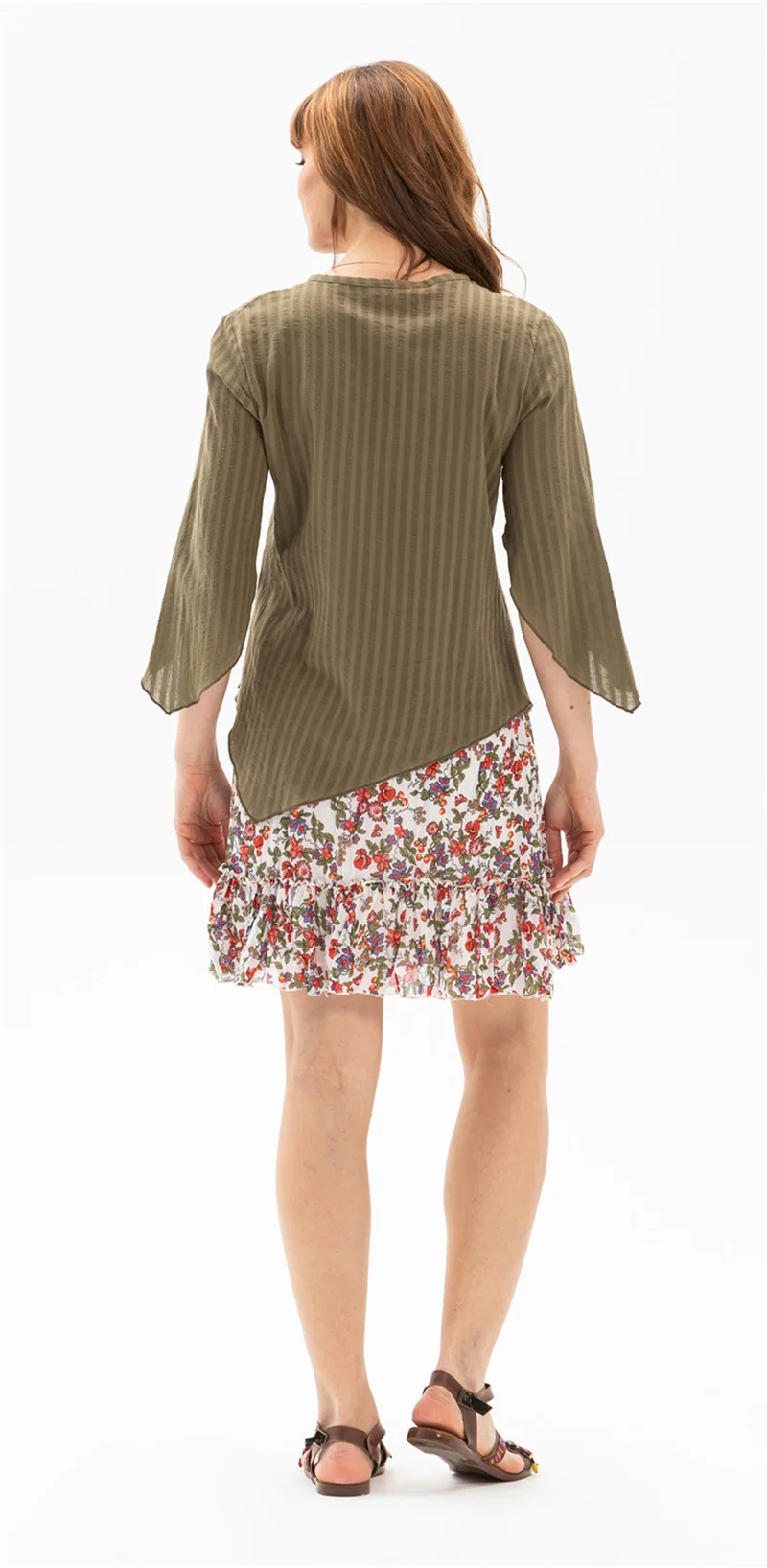 Eliş Şile Bezi Rhodes Seekers Blouse Khaki Hk