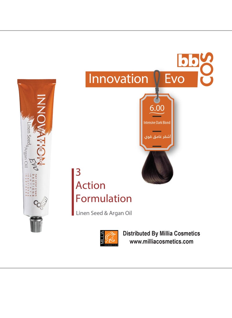 bbcos Innovation Hair Color 100 ml- 6.00 