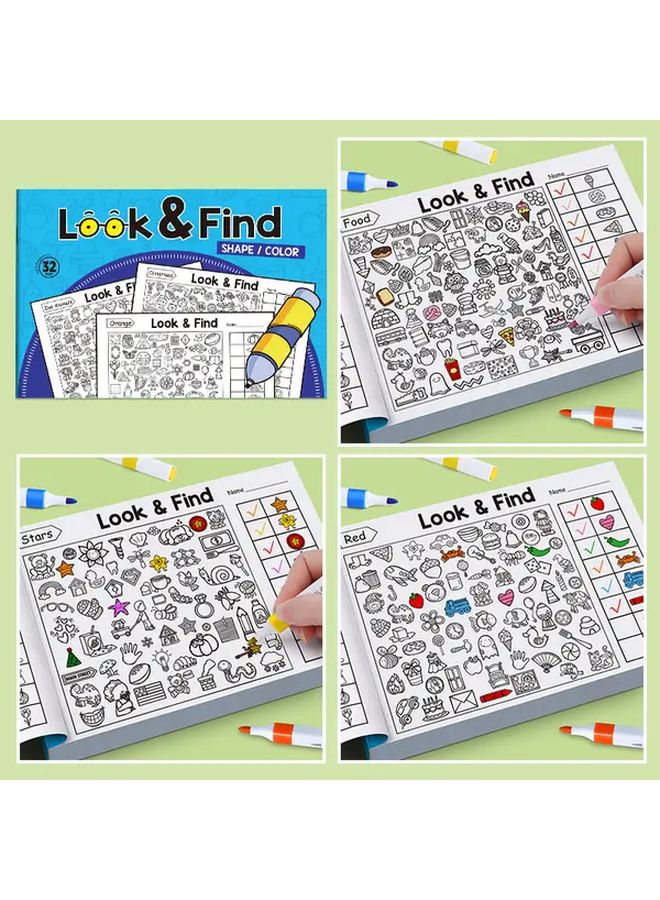 كتاب تلوين للبحث عن الصور المخفية نشاط تعليمي بألغاز - Image 4