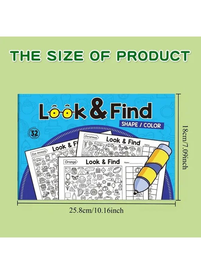 كتاب تلوين للبحث عن الصور المخفية نشاط تعليمي بألغاز - Image 3