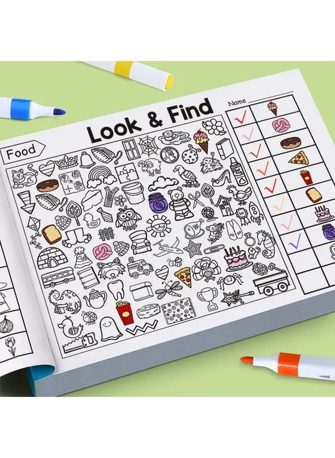 كتاب تلوين للبحث عن الصور المخفية نشاط تعليمي بألغاز - Image 5