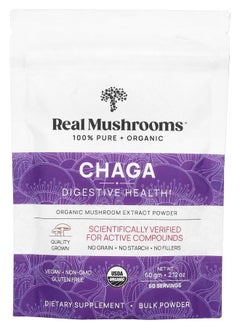 Real Mushrooms Chaga Organic Mushroom Extract Powder 2.12 oz (60 g) 