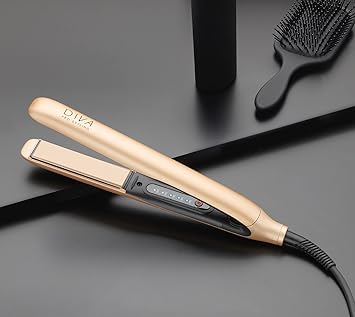 Diva Pro Styling Precious Metals Touch Straightener Rose Gold with Macadamia Argan Oil and Keratin Infused Ceramic Plates PRO201 - Image 2