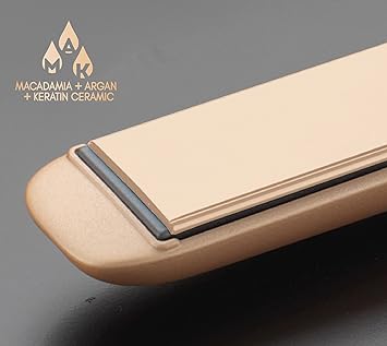 Diva Pro Styling Precious Metals Touch Straightener Rose Gold with Macadamia Argan Oil and Keratin Infused Ceramic Plates PRO201 - Image 4
