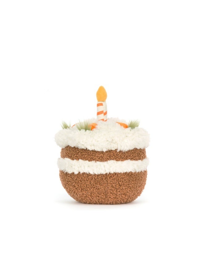 عام هدية عيد ميلاد فريدة ومبتكرة: لعبة قطيفة على شكل جزرة وكعكة كاكاو. مثالية للأطفال أو الأصدقاء كهدية تذكارية ممتعة لا تُنسى. - Image 5