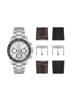 BEVERLY HILLS POLO CLUB Polo Club Men's Watch, Multi Function Display and Metal Strap - BP3608X.330, Silver  - Image 1