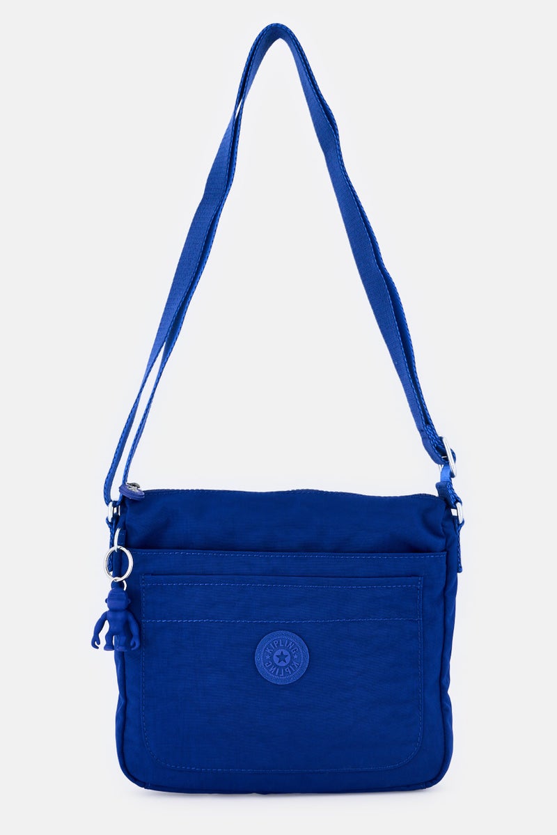 kipling Women Brand Logo Cross Body Bag, Blue - Image 1