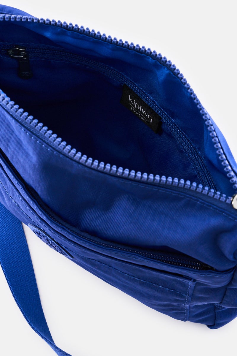 kipling Women Brand Logo Cross Body Bag, Blue - Image 3