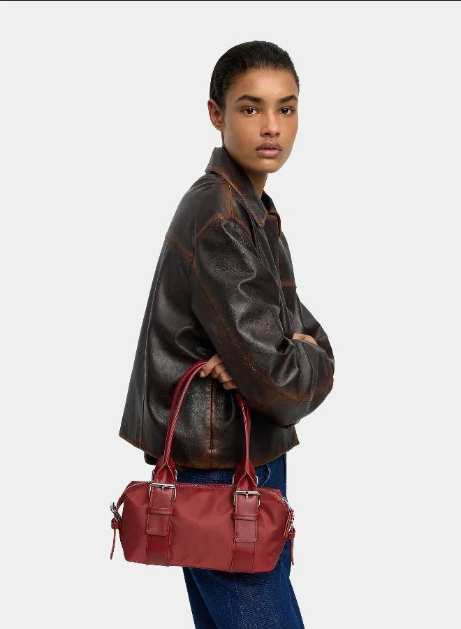 بارفوا حقيبة كتف مع أبازيم