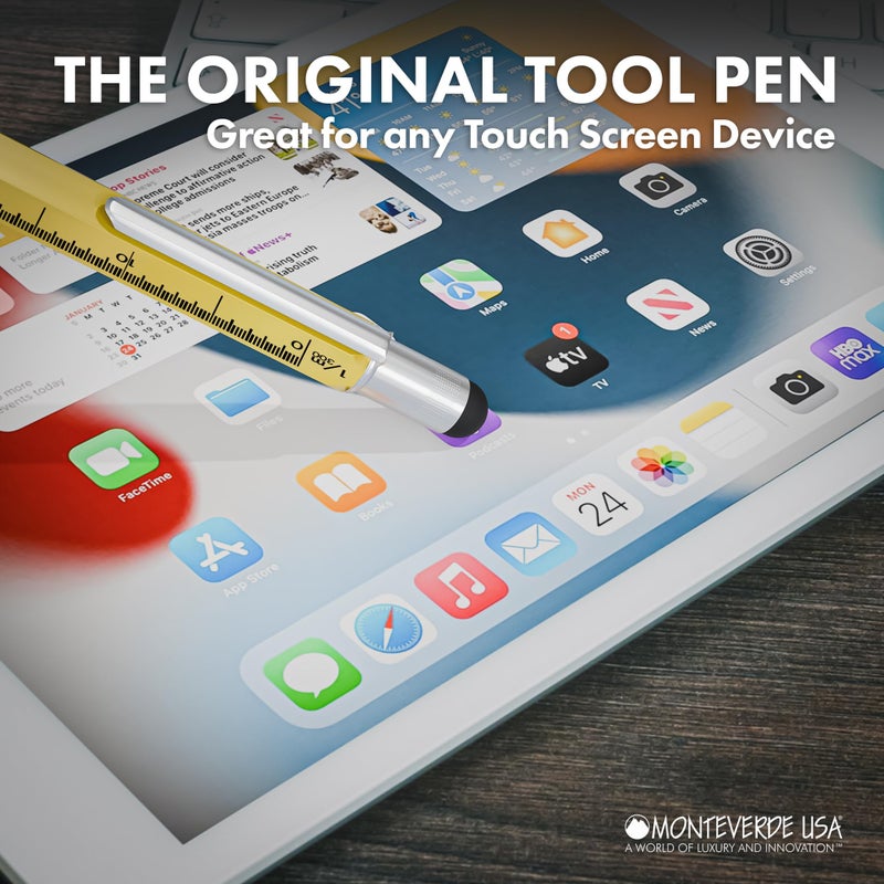 Monteverde USA One Touch Tool Pen, Fountain Pen, Yellow (MV35231),Medium - Image 4