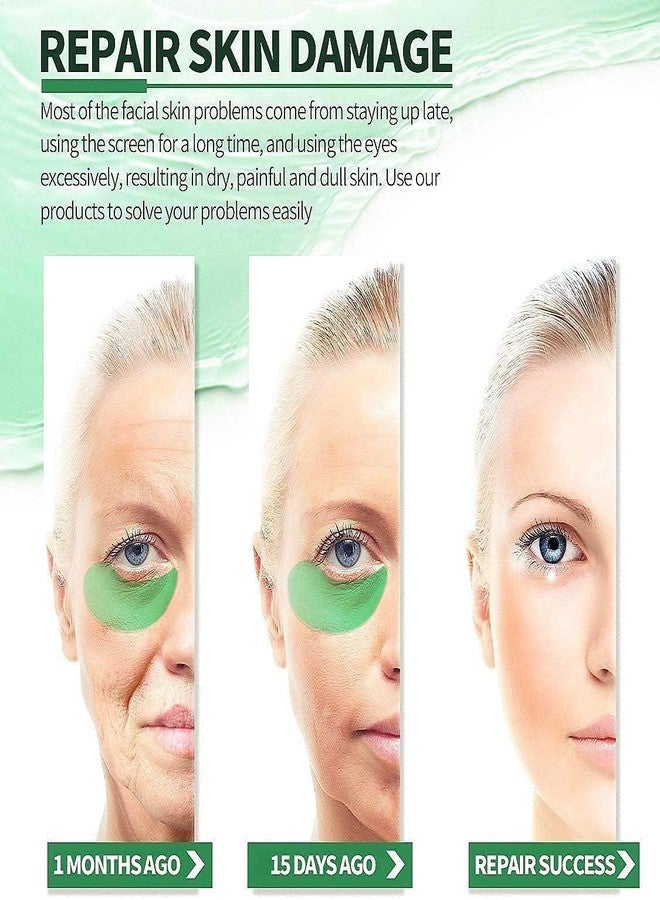 GODFLY لصقات ترطيب العين من الأعشاب البحرية من جودفلاي | قناع مضاد للشيخوخة لمنطقة تحت العين لإزالة الهالات السوداء، وإصلاح الخطوط الدقيقة والانتفاخات والتجاعيد | أقنعة جل لعلاج انتفاخات العين (30 قطعة) - Image 3
