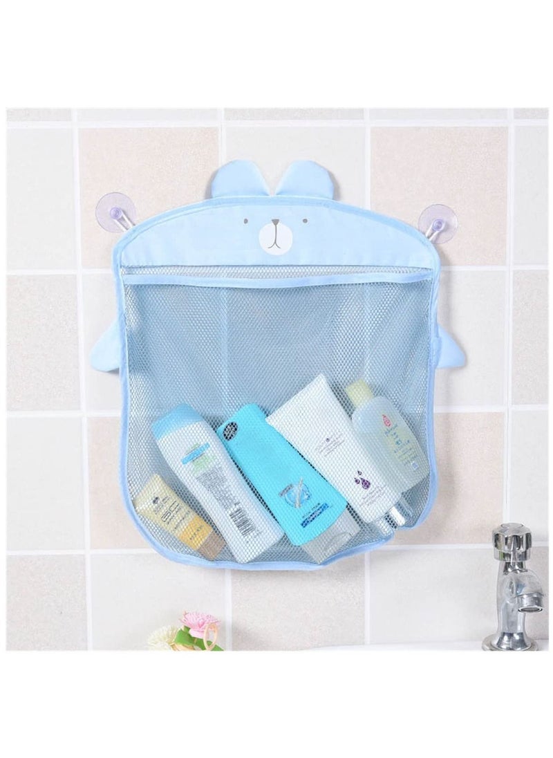 3PCS Baby Bathroom Mesh Bag for Bath Toys Kids Basket Net Cartoon Animal Shapes With Strong Suction Cup Hook
