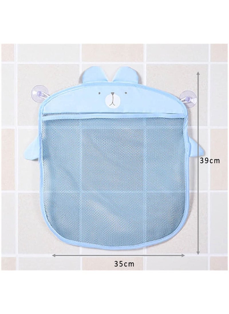 3PCS Baby Bathroom Mesh Bag for Bath Toys Kids Basket Net Cartoon Animal Shapes With Strong Suction Cup Hook