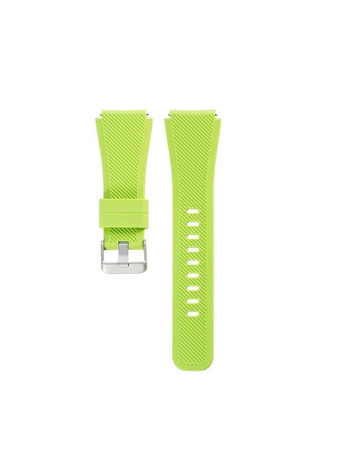 Silicone Replacement Sports  Strap Band For Samsung Gear S3 Classic Light Green - Image 2