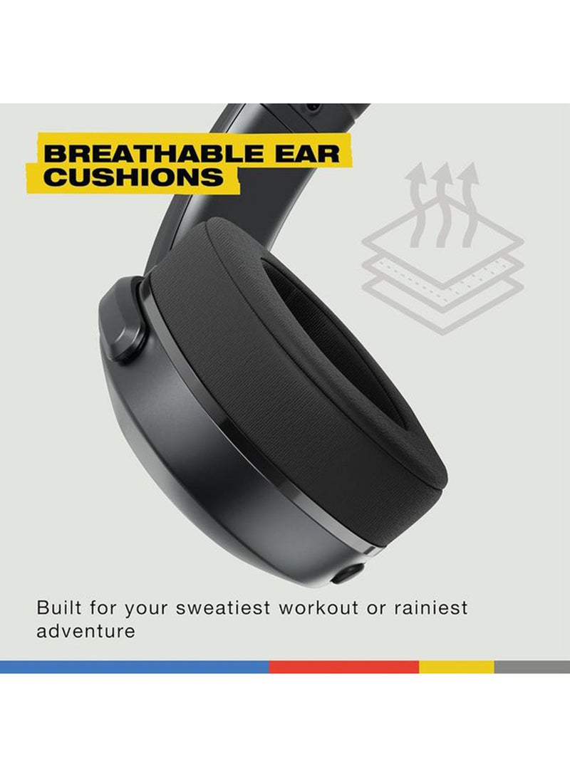 Skullcandy Crusher 540 Active Wireless Bluetooth Headphones with Multi-Sensory Bass, Noise Isolating Over-Ear Fit, Sweat and Water Resistant, 40 Hours Battery, Microphone for iPhone Android Coal - Image 5