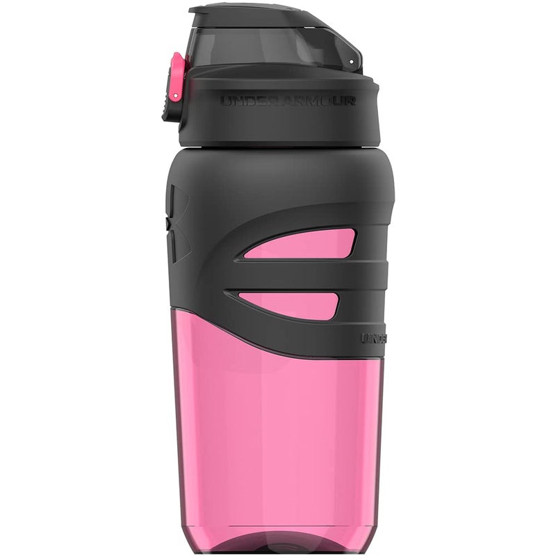 Under Armour 18oz Grip Water Bottle, Pro Lid Cover, Silicone Body Grip, Shatter Proof, Stain & Odor Resistant, All Sports, Baseball, Basketball, Football - Image 2