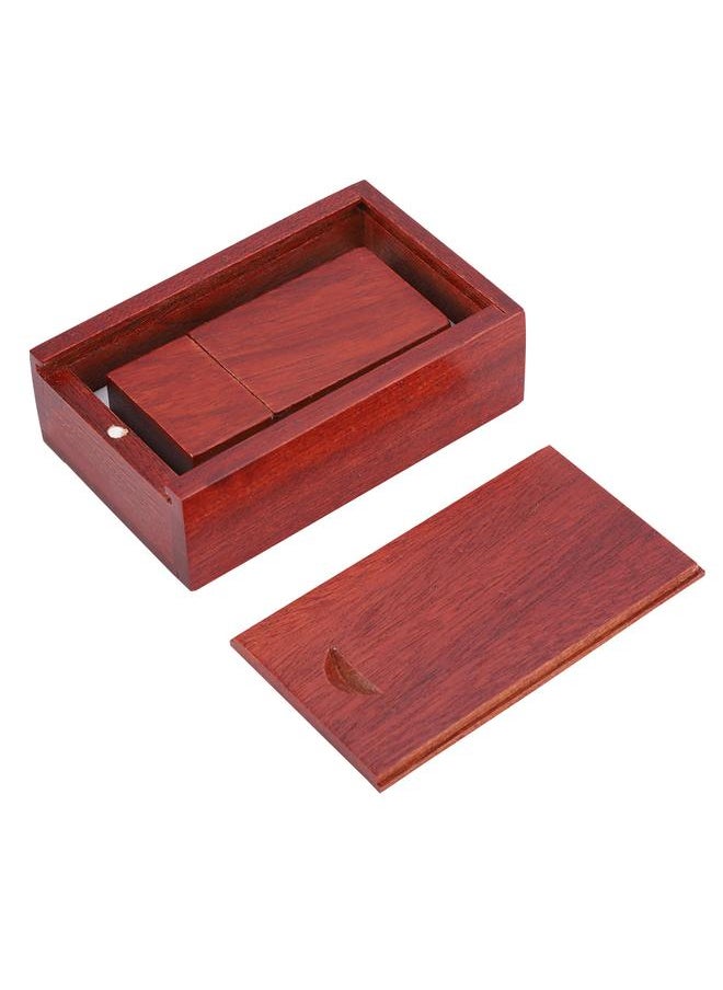 Thoraya Rosewood Wooden Shell USB 2.0 Flash Memory Drive Storage Stick With Box U Disk 8GB  - Image 1