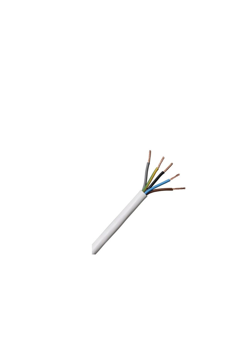RR RR 10Mmx5C Flexible Cable-White 