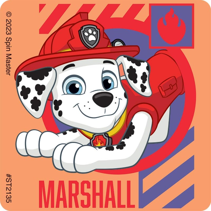 SmileMakers PAW Patrol Signature Stickers, Multicolor, Paper, 2.5 Inches, Square Shape, 100 Count, Made in USA - Image 3