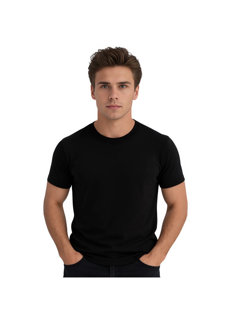 برينت شوب فور مي تي شيرت رجالي برقبة مستديرة للكبار 170 جرامًا في المتر المربع من القطن الخالص الألوان الأساسية - Image 1