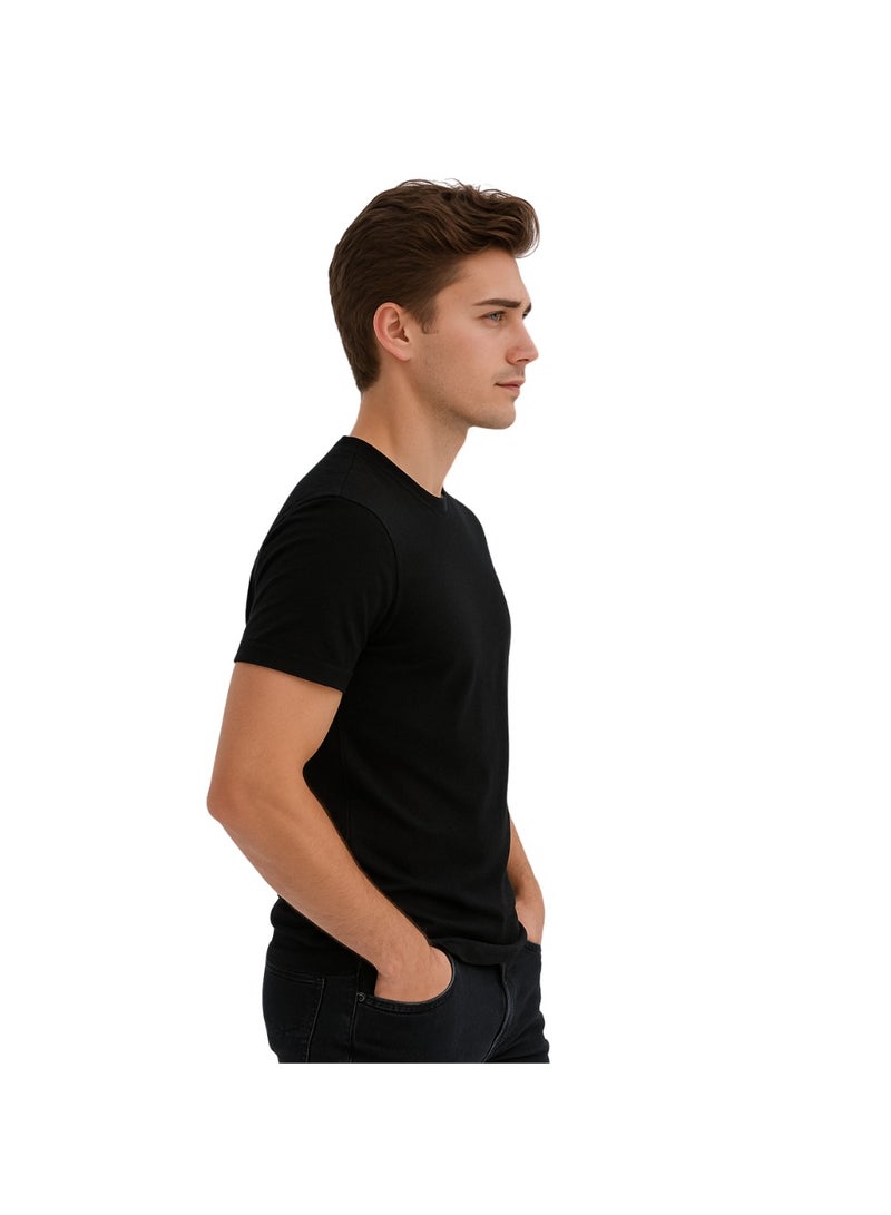 برينت شوب فور مي تي شيرت رجالي برقبة مستديرة للكبار 170 جرامًا في المتر المربع من القطن الخالص الألوان الأساسية - Image 4