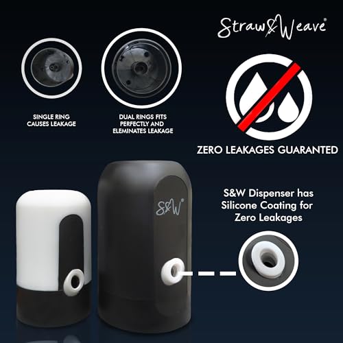 STRAW&WEAVE Automatic Water Dispenser Pump for 20 Litre Bottle | Big Battery - Portable C Type USB Rechargeable Water Pump Dispenser for Home, Office | 1 Year Warranty, White - Image 3