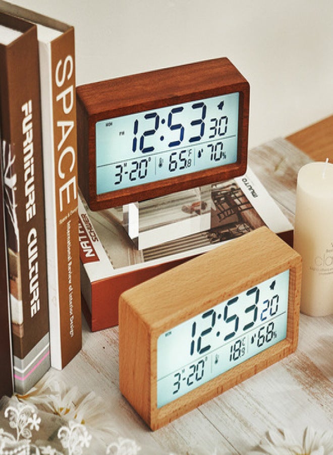 Multifunctional clock LED electronic clock living room fresh wall clock can be hung or stood dual-purpose clock - Image 5