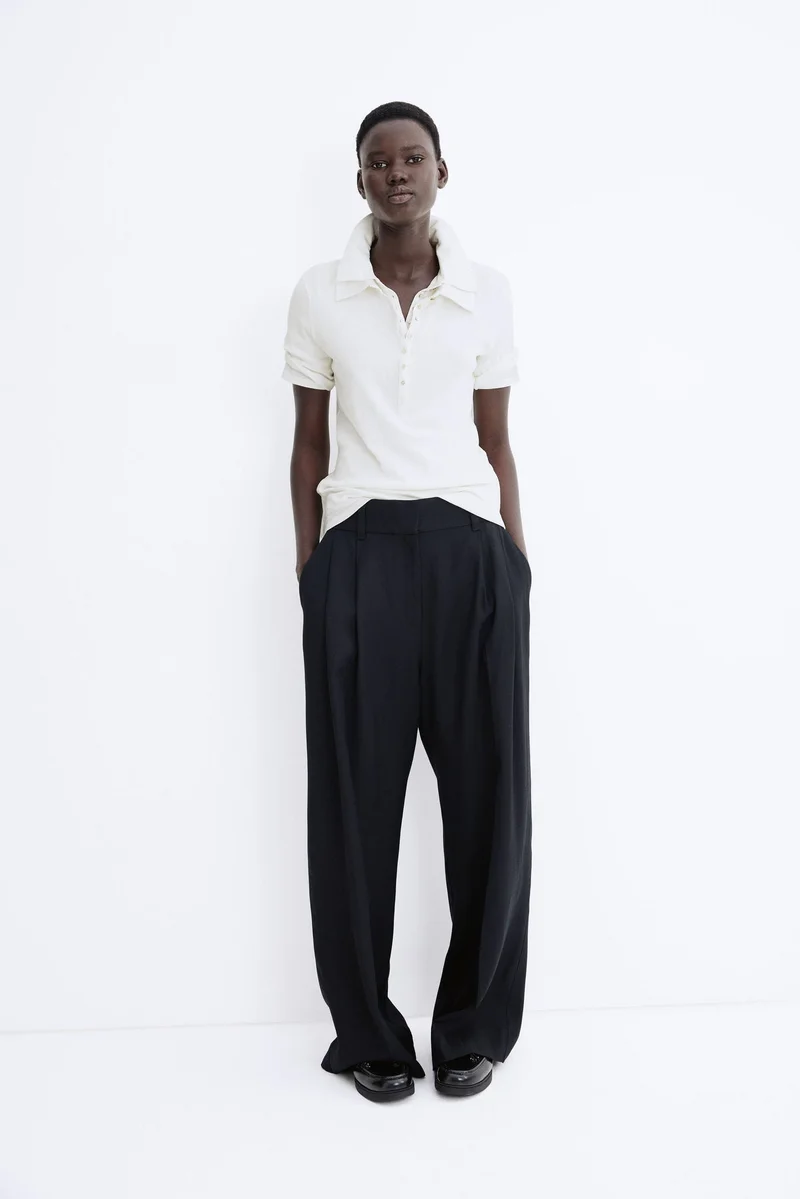 اتش اند ام تي-شيرت بولو بتصميم ضيق