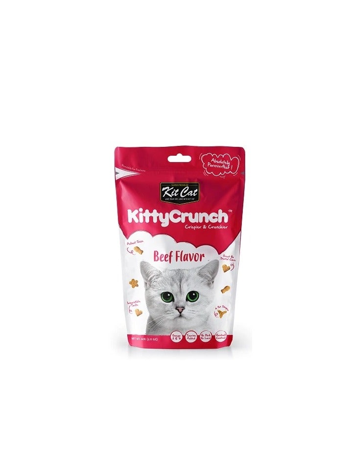 Kit Cat Kitty Crunch Beef Flavour Cat Treats 60 GM - Image 2