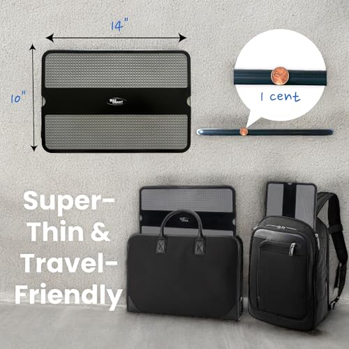 MAX SMART Portable Laptop Lap Pad, Laptop Desk with Retractable Mouse Tray, Sturdy Stable Work Surface for Bed Sofa Couch or Travel - Image 4