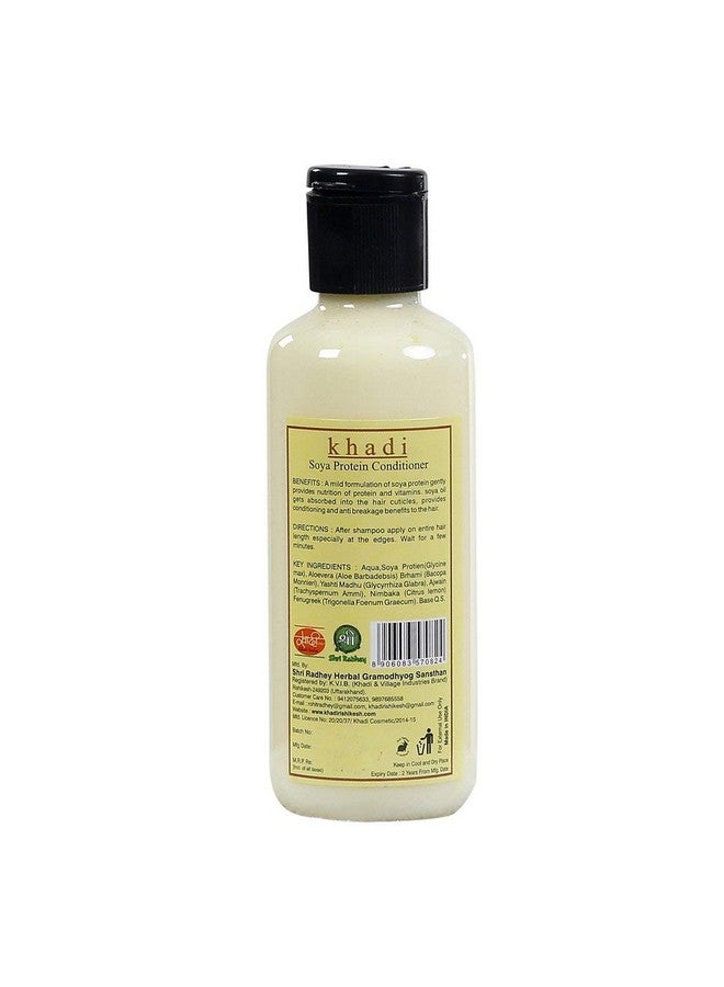 KHADI RISHIKESH Herbal Soya Protein Hair Conditioner Combo Set Pack Of 2 X 210 Ml (420 Ml) - Image 2