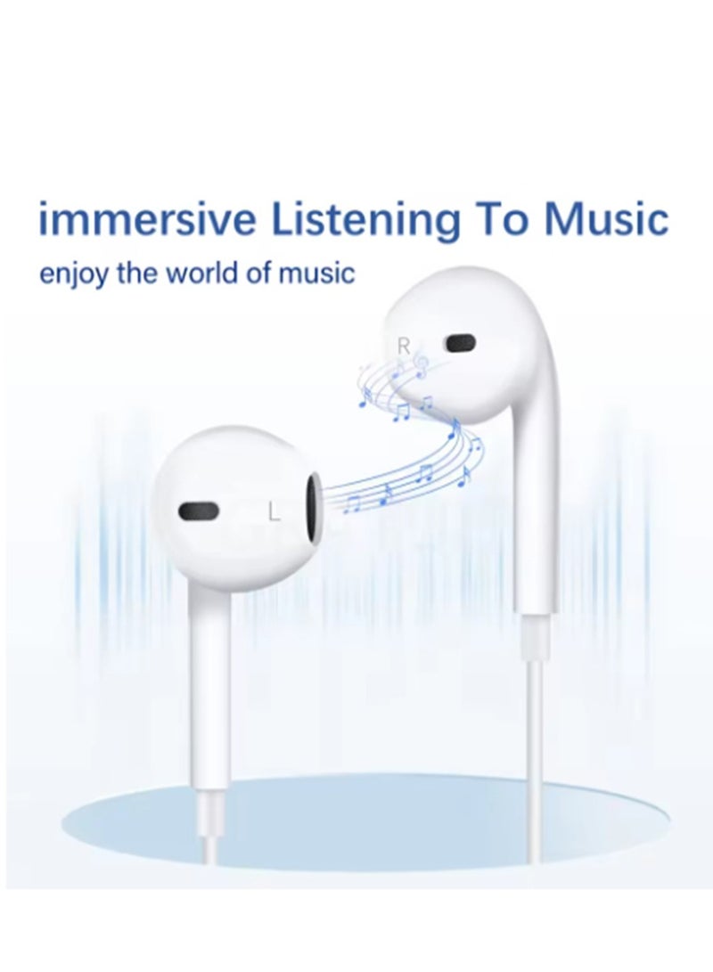 Type-C Wired Earphones,Compatible with iPhone 15 Pro Max,iPhone 16 Pro Max,Samsung Galaxy S25 Series S24 Series,Huawei,Honor and other devices with USB C audio port. - Image 4