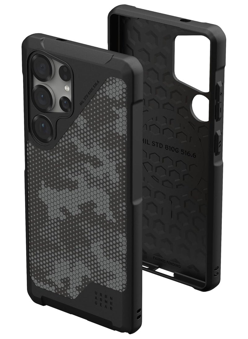 Urban Armor Gear UAG Metropolis LT [MagSafe] Samsung Galaxy S25 ULTRA Case Cover [18 Feet Drop tested] - Micro Hex Camo Graphite  - Image 1