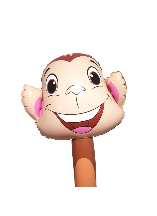 Keycraft - KeyCraft Fumfings BLOONIMALS Inflatable Jumbo Monkey Stick (1.4 m) - Image 1