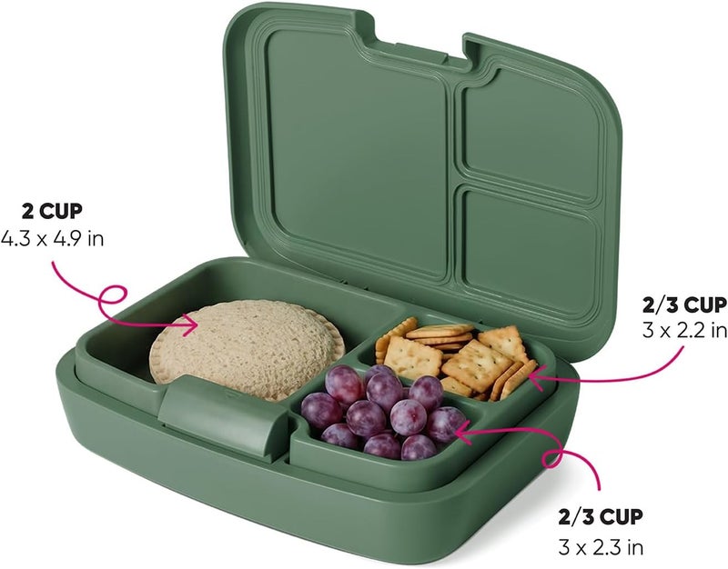 Simple Modern Transformers Porter Bento Lunch Box | BPA Free, Leakproof, Dishwasher Safe | Lunch Container for Girls, Boys, Toddlers, Kids | 3 Compartments, Transformers Block Nation - Image 3
