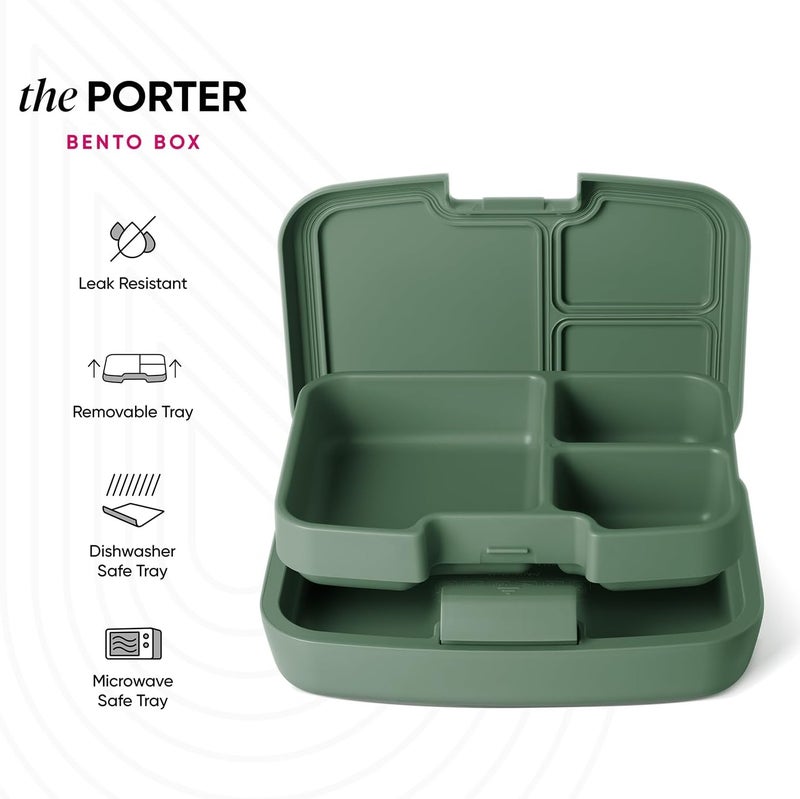 Simple Modern Transformers Porter Bento Lunch Box | BPA Free, Leakproof, Dishwasher Safe | Lunch Container for Girls, Boys, Toddlers, Kids | 3 Compartments, Transformers Block Nation - Image 2