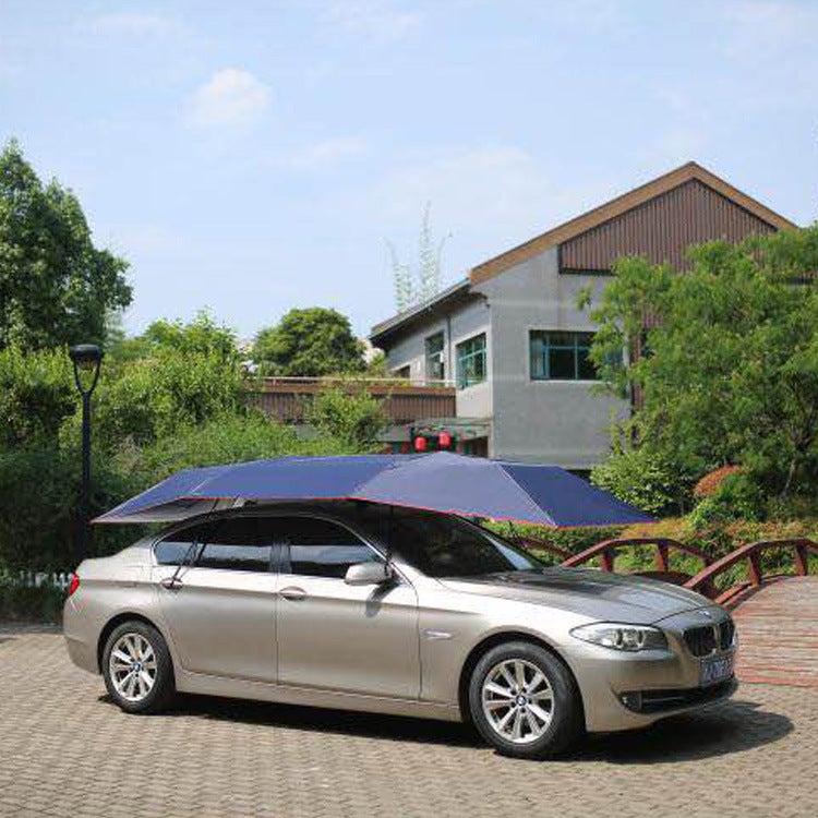 Dingku Car Supplies Fully Automatic Mobile Insulated Carport Tarpaulin Car Parasol Multi-Color Tarpaulin Replaceable - Image 2