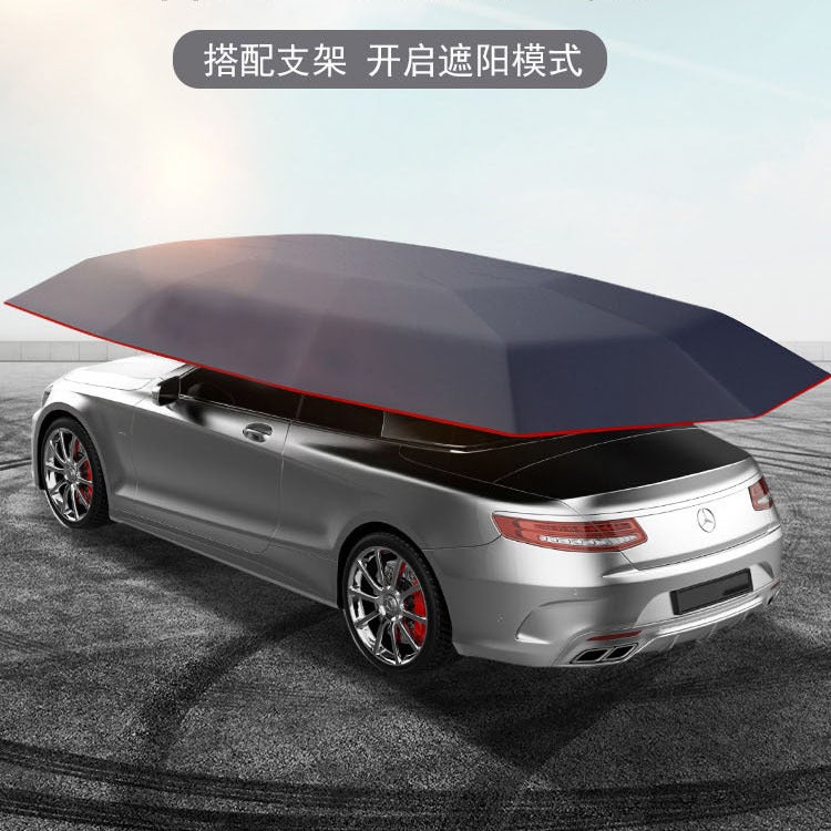 Dingku Car Supplies Fully Automatic Mobile Insulated Carport Tarpaulin Car Parasol Multi-Color Tarpaulin Replaceable - Image 3