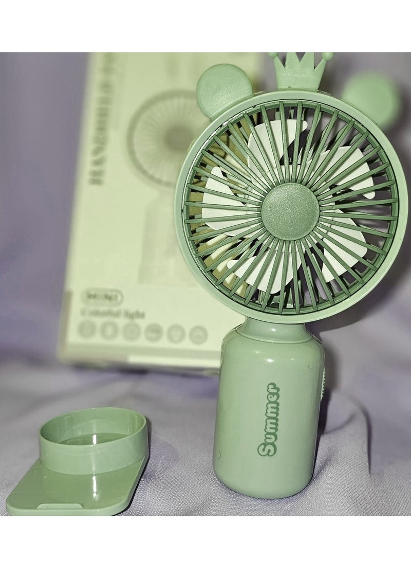 مروحة صغيرة محمولة قابلة لإعادة الشحن مع شحن من النوع C - Image 5