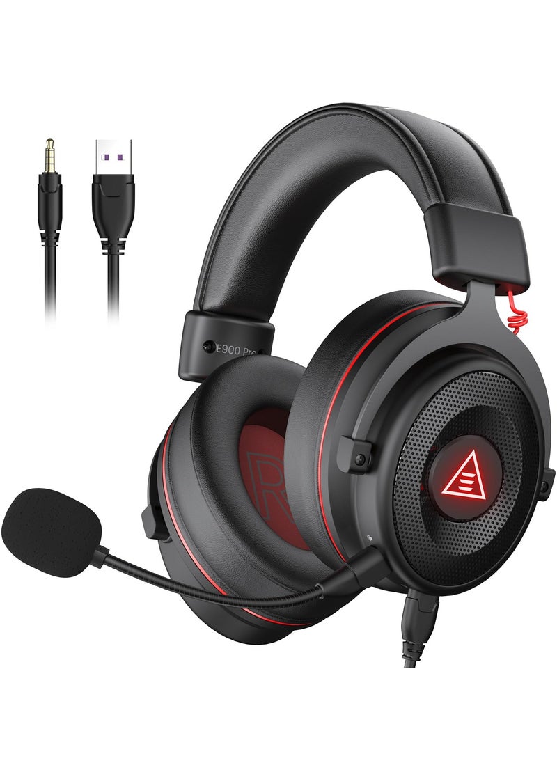 EKSA - EKSA E900 Pro USB Gaming Headset  7.1 Surround Sound With Microphone for PC PS4/PS5, Xbox One, Laptop - Image 1