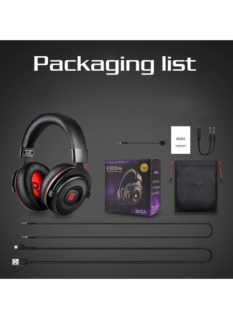 EKSA - EKSA E900 Pro USB Gaming Headset  7.1 Surround Sound With Microphone for PC PS4/PS5, Xbox One, Laptop - Image 1