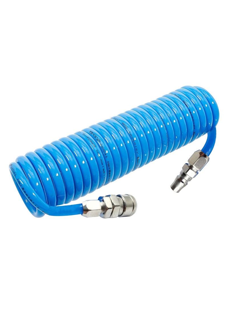 Generic Polyurethane PU Air Compressor Hose 8mm X 5mm - Flexible Spiral Pneumatic Pipe for Tools  - Image 1