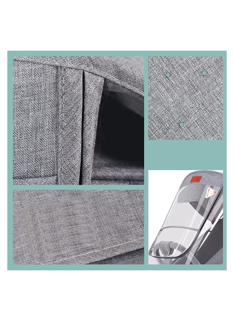 SYOSI - Stroller Rain Cover Universal Weather Shield for Pushchair Stroller Buggy Pram Pushchair Rain Cover with Zip Rain Cover for Pram Baby Travel Weather Shield Fit Most Strollers - Image 1