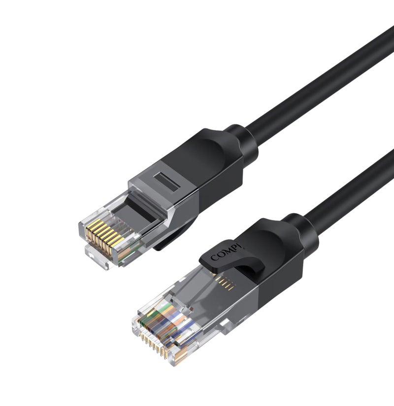 COMPIX Ethernet Cable Cat6 2M, High-Speed 1000Mbps 250MHz Double Shielded LAN Cable, Silver-Plated & Fluke-Tested, Supports PC, PS5/PS4, Smart TV, Router, Modem, Hub, Switch, Laptop, Gaming Accessories - Image 1