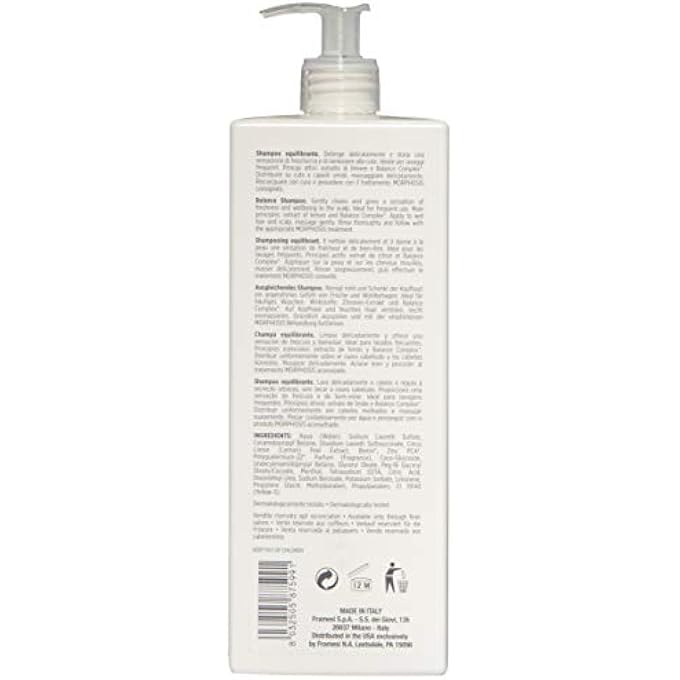 framesi MORPHOSIS BALANCE SHAMPOO, 33.8 FL OZ, SHAMPOO FOR OILY HAIR, CLEANSING AND VOLUMIZING - Image 2