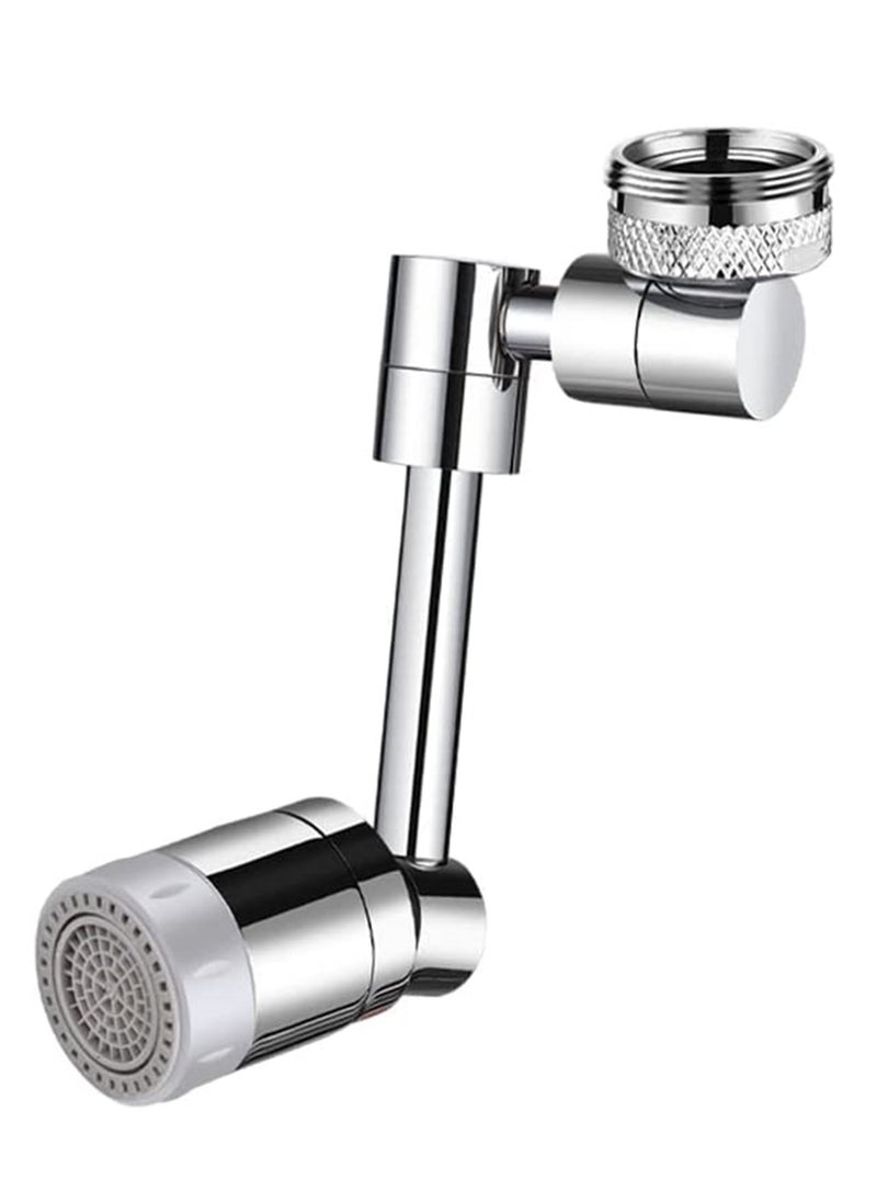 Excefore - 1800° Large Angle Swivel Faucet Aerator, Durable Splash Resistant Faucet Extender, Two Water Saving Faucet Aerators for Bathroom Sink, Kitchen Sink (24 mm) - Image 1