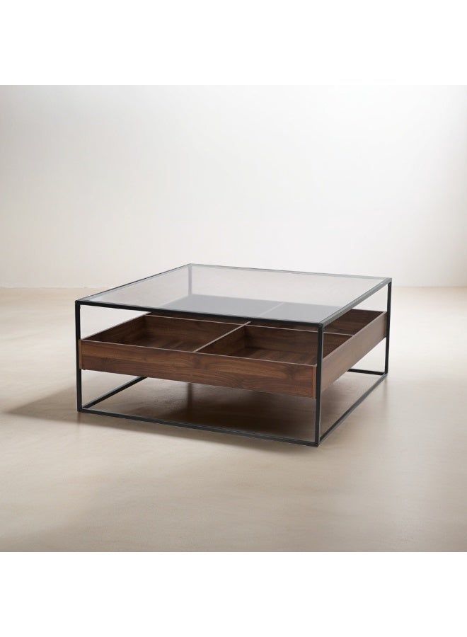 Baytonia Sosal Coffee Table 100 cm - Brown and Black - Image 4