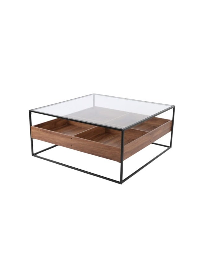 Baytonia Sosal Coffee Table 100 cm - Brown and Black - Image 2